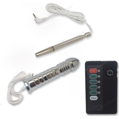 Penis Urethral Electro Shock Dilators Catheter Sound Anal Plug Electric Prostate Massage Stimulation Gay Adult Sex Toys For Men