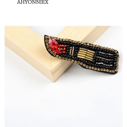 AHYONNIEX High Quality Sew On Crystal Beaded Patches Sewing Rhinestone Applique for Bridal Sash Dress Decor Shoes Bags R062-1