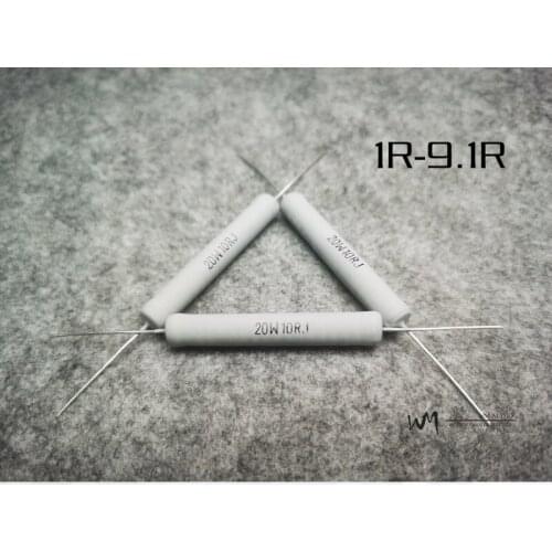 1R-9.1R 20W Audiophile HiFi Audio Resistance High Power Frequency Divider-Low Noise-No Induction