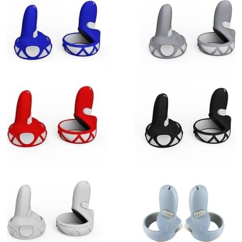 VR Protective Case Controller Grip Cover Handle Cover for Oculus Quest 2 Sleeve Shock-Proof Pair Silicone Skin for Oculus Quest