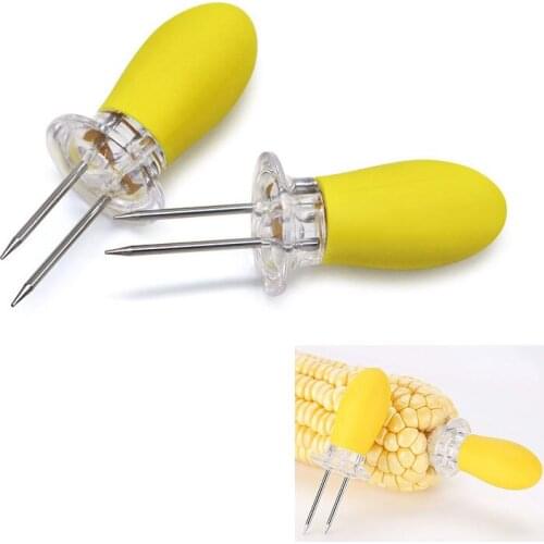 2 Pcs Stainless Steel Corn Needle,Stainless Steel Corn Forks,for Kitchen Cooking Tools and BBQ Party Utensils