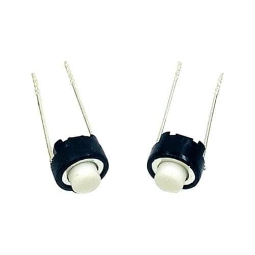 20pcs 6*6*5 slicon push button switches 6x6x5 6x6x5mm switch original SKRGAED010 white