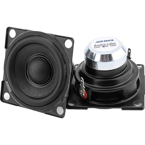 AIYIMA 2Pcs 2inch Full Range Speaker Driver 6Ohm 15W Neodymium Magnet Loudspeaker Sound Amplifier Speakers Column For Home Audio