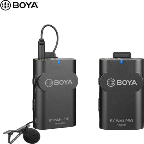 BOYA BY-WM4 Pro K1 Wireless Studio Condenser Microphone System Lavalier Interview for smartphone DSLR Camera