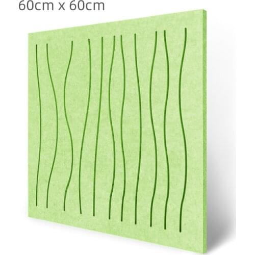 Custom E0 Grade Polester Acoustic Ceiling Wall Panel Board Sound-absorbing Diffuser Theatre KTV Studio Panels 600x600mm 8pc