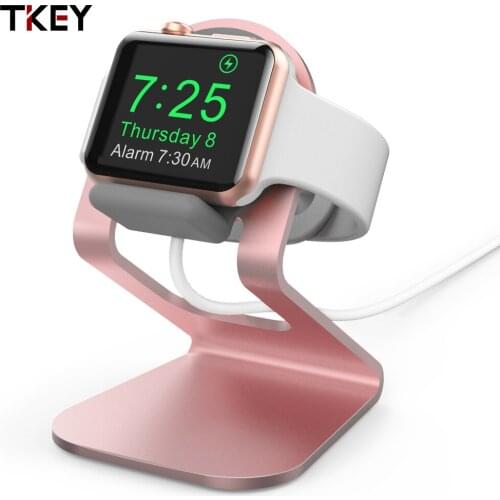 Watch Wireless Charging Holder Aluminum Alloy Desk Stand Rechargeable Accessories Bracket for Apple Watch Series SE/6/5/4/3/2/1