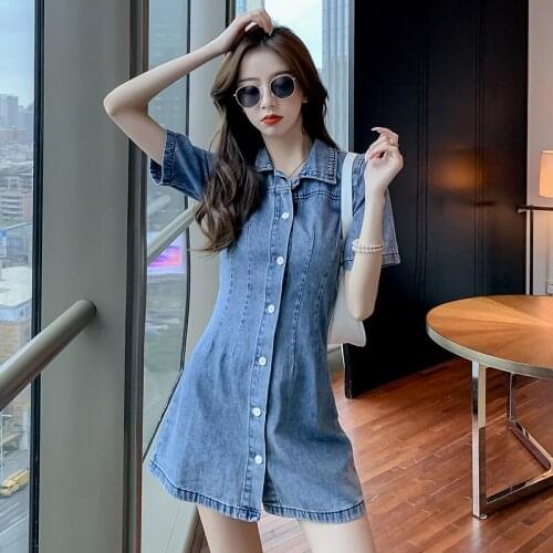 JINGZHI Fashion Denim Dresses