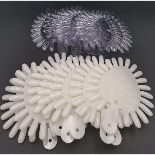 Fingerqueen 10Ps Heart Chart Nail Art Showing Shelf Gel Polish Display Manicure Practice False Nail Swatches H-colorcard