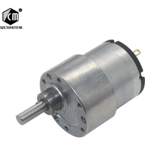37mm Diameter Gearbox Eccentric Shaft Large Torque Speed Reduction Gear Motor with Metal gears 12v/24V