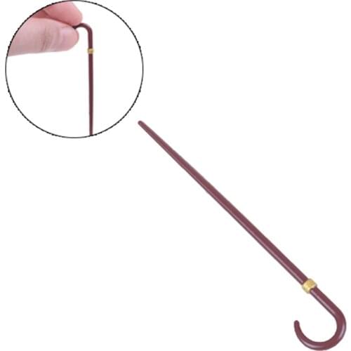 1pc Simulation Gentleman Walking Stick Crutch Model Toy for Doll House Decoration 1/12 Dollhouse Miniature Accessories