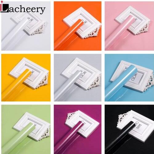 Solid Color Wall Stickers Waterproof Wallpaper Shiny Glitter DIY Vinyl Contact Paper Kitchen Furniture Renovation Self Adhesive