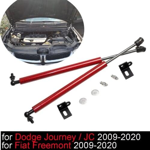 For Dodge Journey JC For Fiat Freemont 2009-2020 Front Hood Bonnet Modify carbon fiber Gas Struts Shock Damper Lift Supports