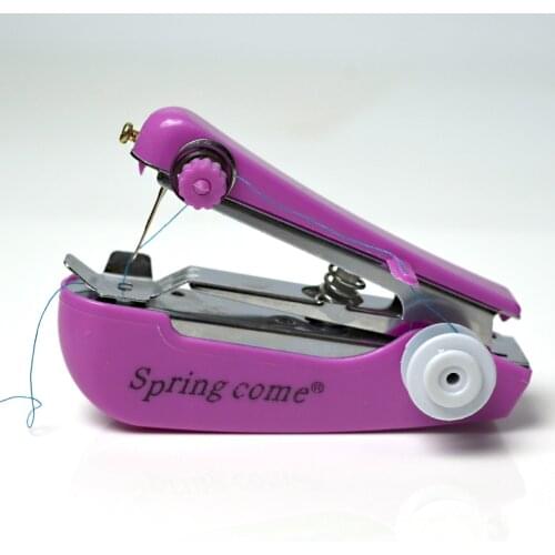 Handheld Sewing Machine Mini Cordless Portable Electric Sewing Machine Quick Stitch Tool for Fabric, Clothing