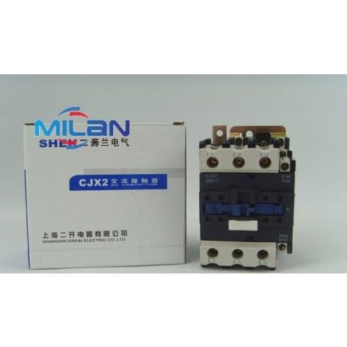 Shanghai two open CJX2-D5011 5011 AC contactor, LC1-D contactor, 50A silver contact