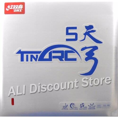 DHS TinArc5 Super-Elasticity Non-Tacky Pips-in Table Tennis PingPong Rubber With Sponge