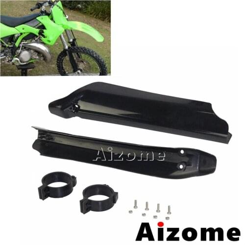 Motocross Dirt Bikes Supermoto Fork Guards For Yamaha Honda 55mm Dirt Bike Shock Fork Protectors Covers Black
