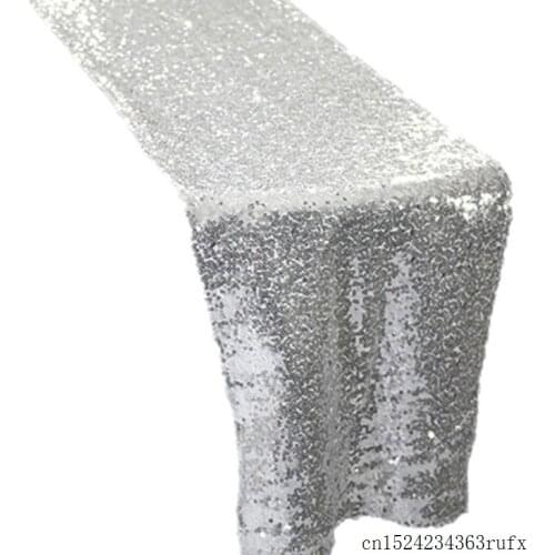 30 Pcs Sequin Table Runner Sparkly Bling Wedding Party Decoration 30* 275cm