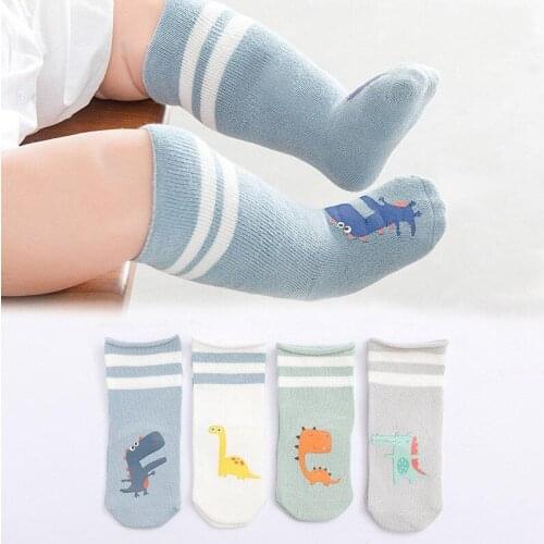 4 Pairs/lot Infant Baby Socks Spring Autumn Baby Socks Girls Cotton Newborn Boy Toddler Socks Kids Children Clothes Accessories