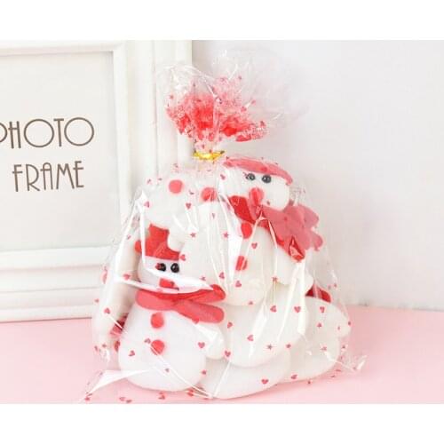 50pcs/lot Love Transparent Gifts Packaging Bag For Birthday Party Gift Bag Decoration Wedding Baby Shower Plastic Bags Supplies