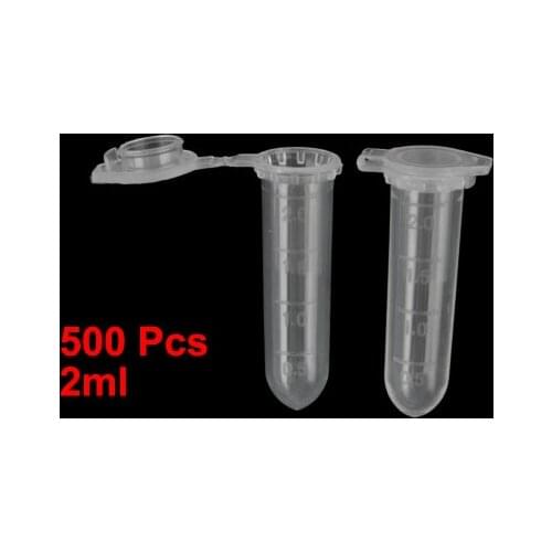 Sample Preparation Round Bottom Micro Centrifuge Tubes 2ml 500 Pcs