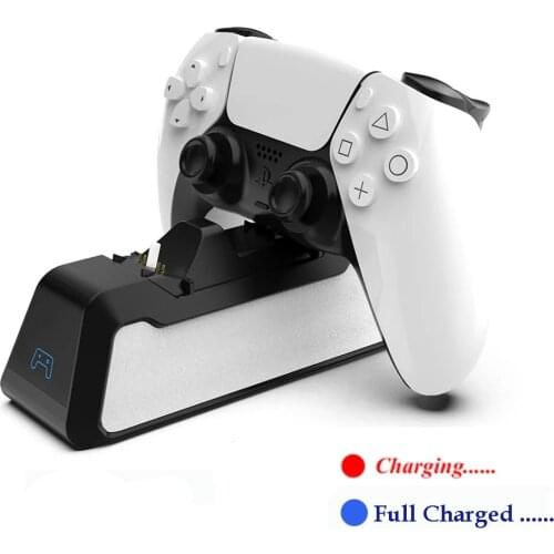 Dual Fast Charger for PS5 Wireless Controller USB 3.1 Type-C Charging Cradle Dock Station for Sony PlayStation5 Joystick Gamepad