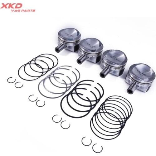 EA888 Gasline Engine Pistons & Rings Assembly Set For V-W Passat CC 2009--2011.5.30 1.8T
