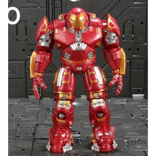 Marvel Avengers Hulkbuster Hulk Ironman Super Hero PVC Action Figure Collectible Model Toys with Light