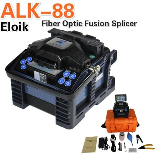 Eloik ALK-88 Fiber Optic Fusion Splicer Fiber Optic Splicing Cleaver tool box Auto-Focus 4.3' color LCD Free shipping Express