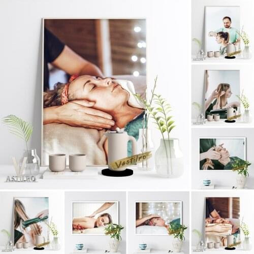 Beauty Salon Photography Picture Publicity Poster Skin Care Massage SPA Hair Design Wall Hanging Art Prints Modern Home Decor