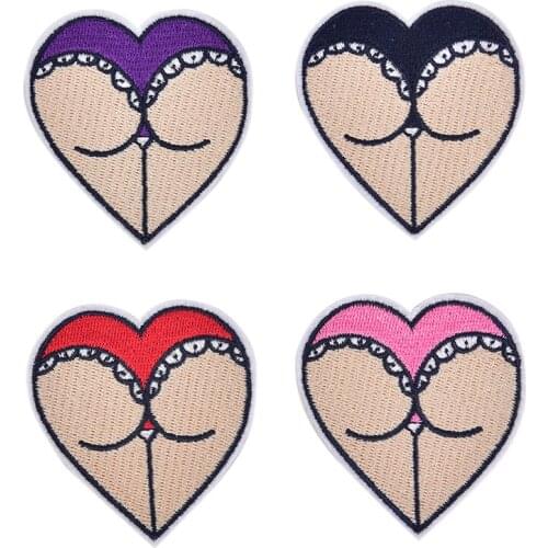 Sexy Ass Embroidery Patches for Stripes on the Backpack Stickers on Fabric sew on iron on fabric applique badge craft transfer