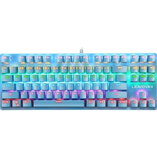 K550 Factory Direct sales Wired Gaming Keyboard RGB punk 87 Keys Crack USB For computer and Laptop Gaming Keyboard