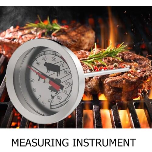 Stainless Steel Kitchen Cooking Thermometer Probe Food Temperature Gauge for Sugar Candy Liquid Sauce Baking Tools
