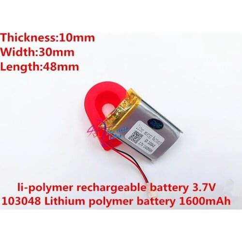 Li-po Liter energy battery 3.7V lithium battery early 103048 1600mAh headlight GPS navigator general polymer batteries