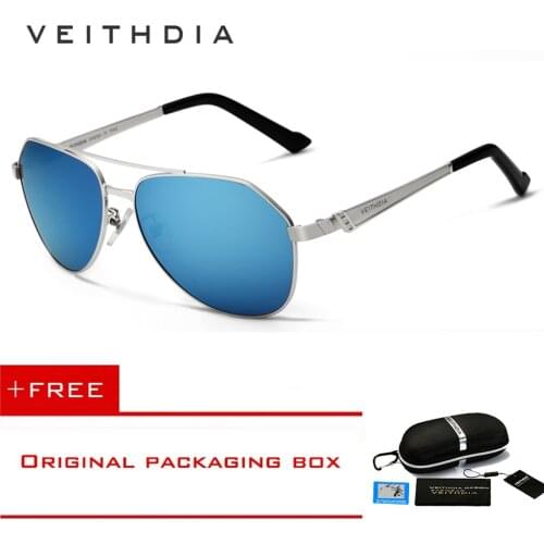 VEITHDIA Brand Stainless Steel Mens Sunglasses Polarized Mirror Lens Eyewear Accessories Driving Sun Glasses shades For Men 3559