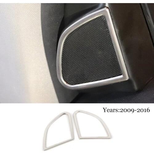 For Volvo XC60 2009-2016 Car Styling Inner Sound Stickers Horns Speaker Music Cover Audio Trim Auto Accessories 2pcs