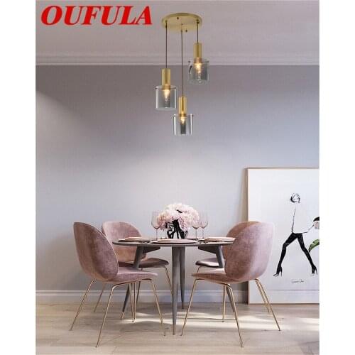 OUTELA Modern Pendant Lights Brass Fixture Contemporary Home Creative Decoration Suitable For Dining Room Restaurant
