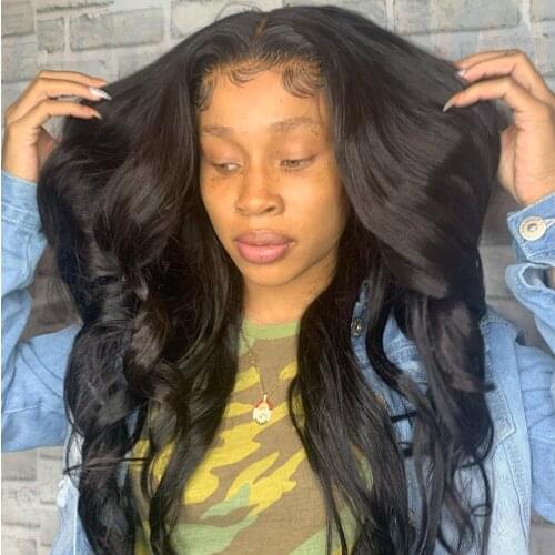 Straight Lace Front Wig Pre Plucked Bleached Knots Deep Water Wave Human Hair Wigs Hd Lace Frontal Wigs Body Wave Dropshipping