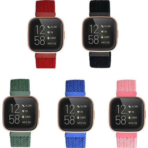 Suitable for Fitbit Versa/versa2 Braided Watch Strap Smart Bracelet Watch Wristband Smart Watch Belt Bracelet Dtx #20210230