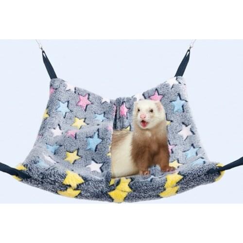 Hamster Hanging House Hammock Cage Sleeping Nest Pet Bed Rat Hamster Toys Cage Swing Small Animals