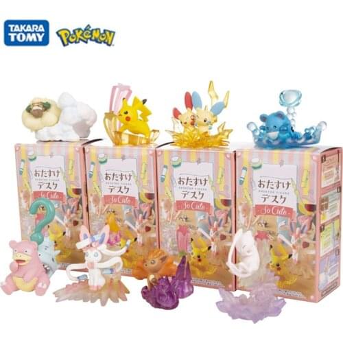 Pokemon Blind Box Anime Figures Pikachu Vulpix Slowbro Mew Sylveon Action Model Dolls Collection Decoration Toy Gifts