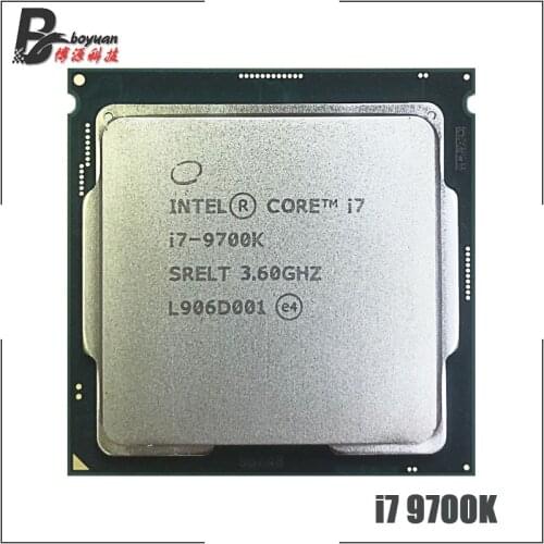Intel Core i7-9700K i7 9700K 3.6 GHz Eight-Core Eight-Thread CPU Processor 12M 95W PC Desktop LGA 1151