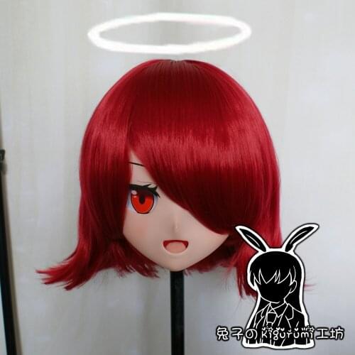 RB6530)Quality Handmade Female Resin Cosplay Japanese Role Anime EXUSIAI Kigurumi Crossdress Doll Transgender Mask