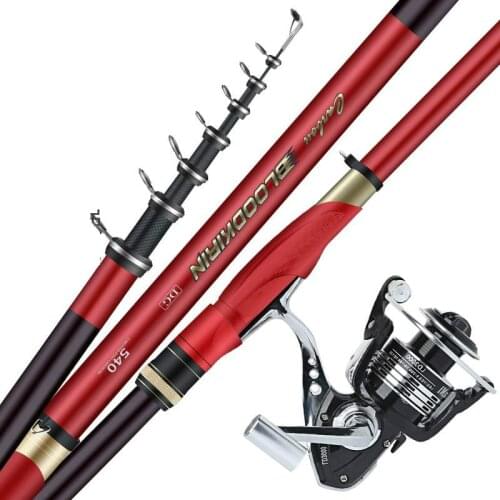 Long Section Rock Fishing Rod 3.6M 4.5M 5.4M 6.3M 7.2M Fishing Olta Carbon Fiber M Power Long Section Telescopic Wedkarstwo Olta
