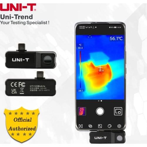 UNI-T UTi120Mobile Thermal Imager; Hotel pinhole camera anti-spy HVAC power inspection temperature detector