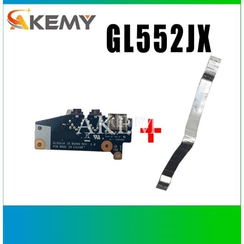USB Board Audio Jack Board for ASUS GL552 GL552J GL552JX ZX50J Laptop 100% TESED OK Free Cable