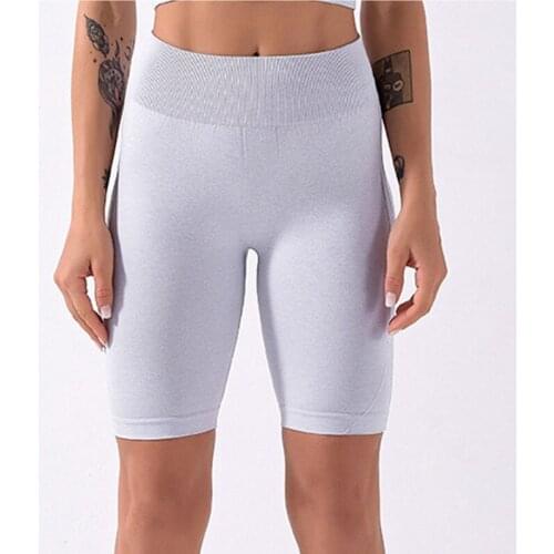SALSPOR Yoga Shorts Women Solid High Waist Push Up Sports Short Fitness Joggings Athletics Slim Fit Breathable Quick Dry Shorts