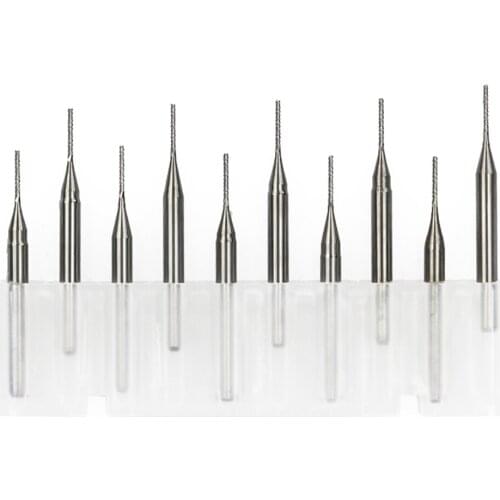0.8mm 0.9mm 1.0mm 1.1mm 1.2mm tungsten carbide steel milling cutter cnc router bits pcb