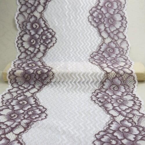 1 Yard 22.5cm Width Micro Elastic Stretch Lace Trim Craft Sewing Elastic Lace