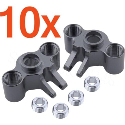 10 Pairs Aluminum Axle Carriers Hub Steering Knuckle Arm For Traxxas 1/16 Slash 4WD E-Revo Summit VXL RC Hobby Car Hop Up Parts