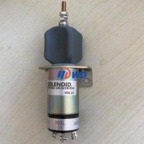 1500-2095 1502-24C3U1B1S1A Diesel Fuel Shutdown Stop Solenoid 24V for Woodward